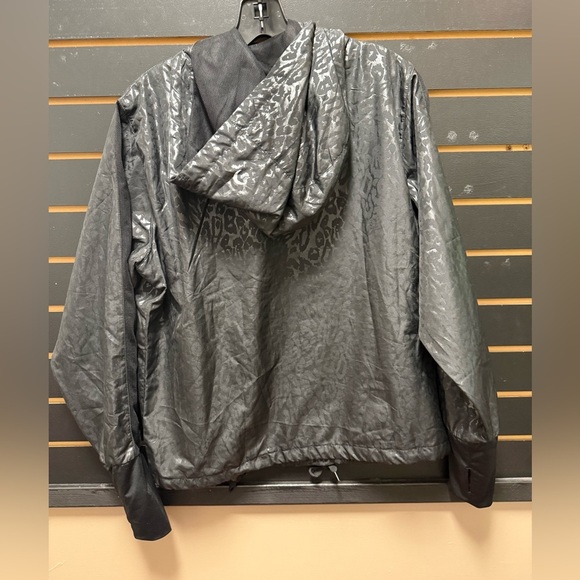 ZYIA Black Windbreaker Jacket with Hood and Elastic Cuffs - Picture 3 of 3